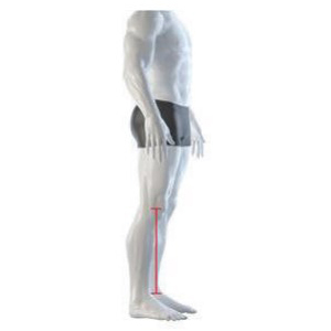 Center of Outside Knee to Ankle Diagram